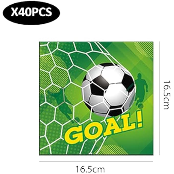 40 SHEETS FOOTBALL TISSUE PAPER HANDKERCHIEFS FOOTBALL PARTY HANDKERCHIEFS PRINTED FOOTBALL SOFT NAPKINS PARTY SUPPLIES FOOTBALL PARTY DECORATIONS - Image 2